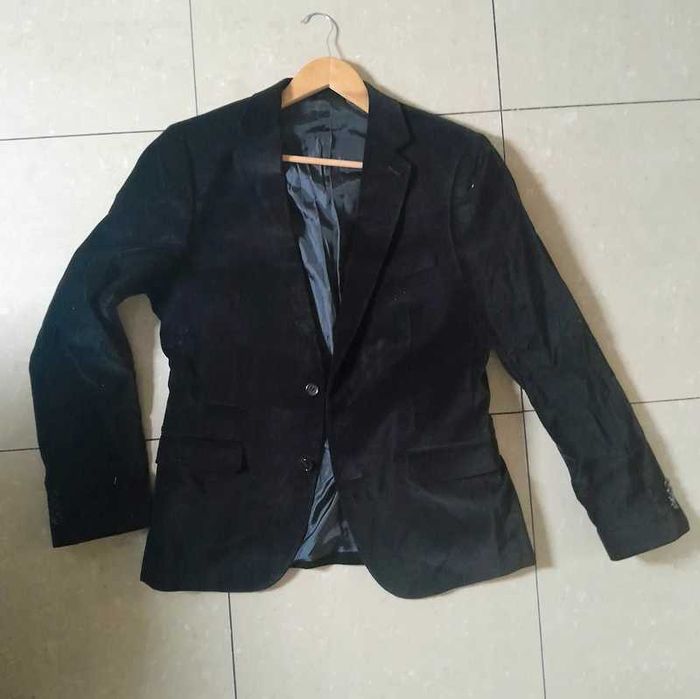 C&Aslim fit Marynarka Męska aksamitna 50