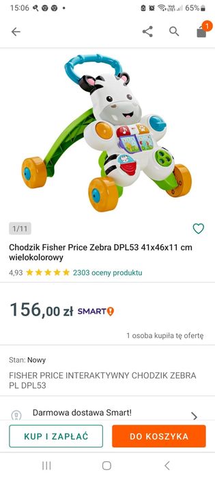 Pchacz/zebra/ chodzik