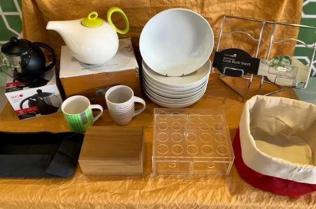 conjunto de utilidades para a casa, artigo novo c/ 50% desconto