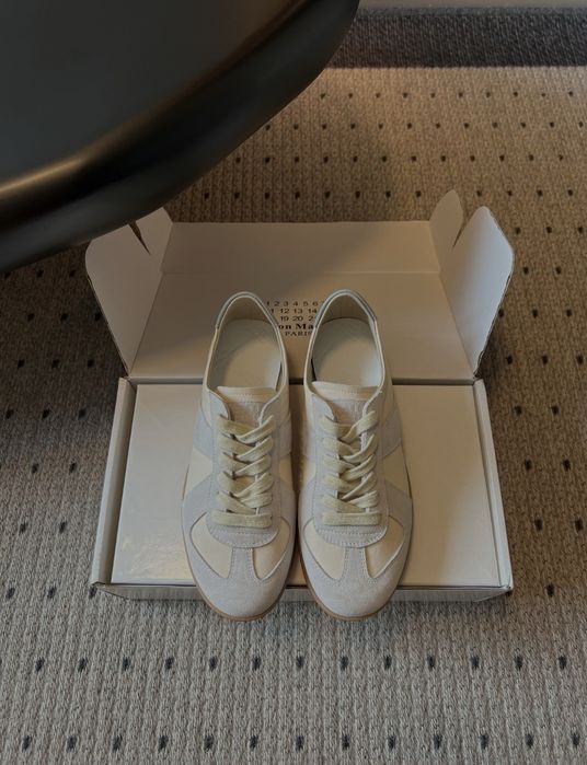 Maison Margiela sneakersy damskie i męskie skórzane retro