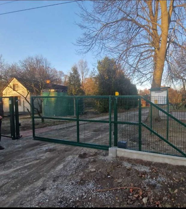 Brama przesuwna wym. 4000x1500 lewa ,wyp.panel fi 4