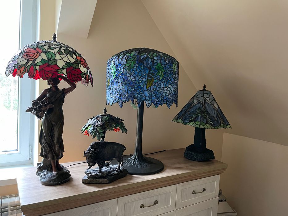 Sprzedam lampę witrażowa wisteria duża tiffani replika