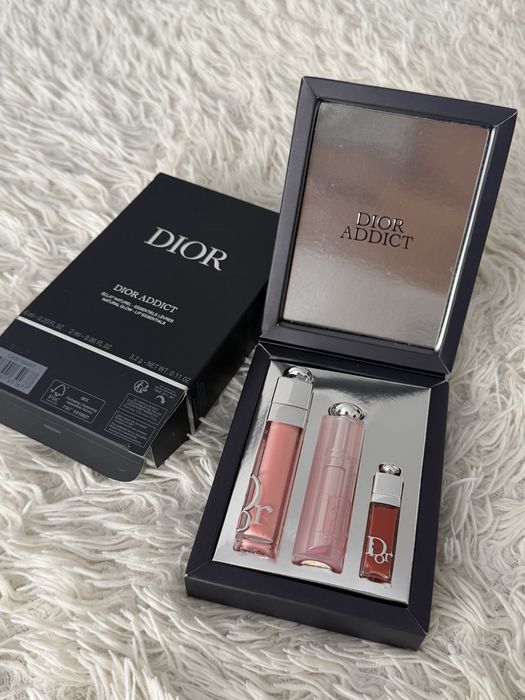 Набір для губ Dior Addict Natural Glow бальзам блиск/набір dior addict