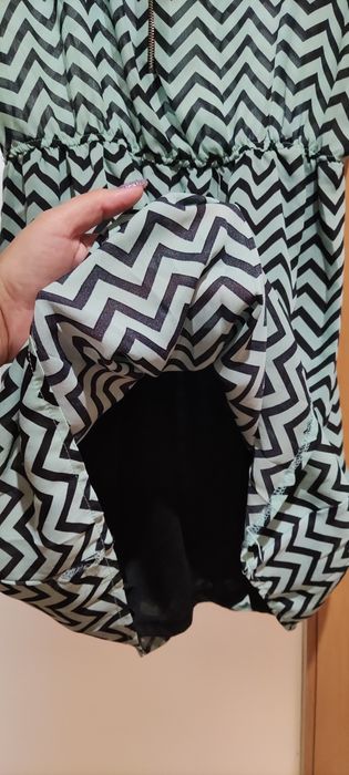 Vestido verde água