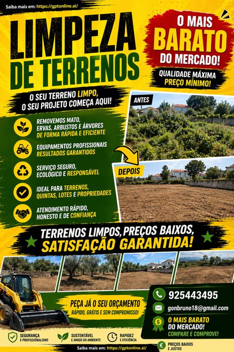 Limpeza de terrenos o melhor preco do mercado
