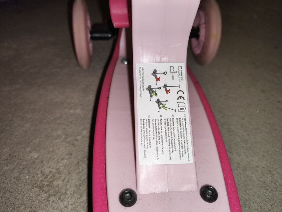 Hulajnoga dla dzieci 4w1 różowa