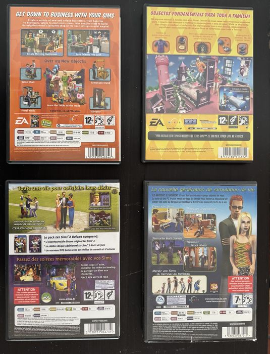 Pack Imperdível: 4 Jogos The Sims 2 PC CD-ROM (Deluxe, Expansões)