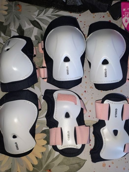 Proteções para Patins/Trotinete/Skate Criança PLAY Bridal Rosa 3x2