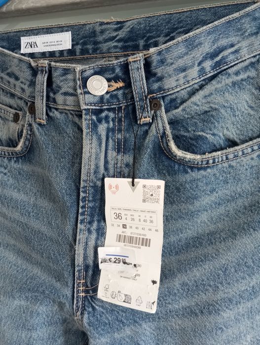 Spodnie jeansowe damskie Zara rozmiar 36 nowe