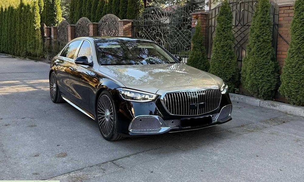 Комплект обвіс Mercedes S-Class W223 Maybach стиль: бампер, решітка, дифузор / Обвес Мерседес S-Класс W223 Майбах бампер, решетка, диффузор