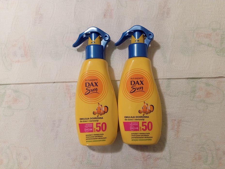 Dax Sun Emulsja ochronna do opalania SPF50 dla dzieci i niemowląt 200ml 2 szt.