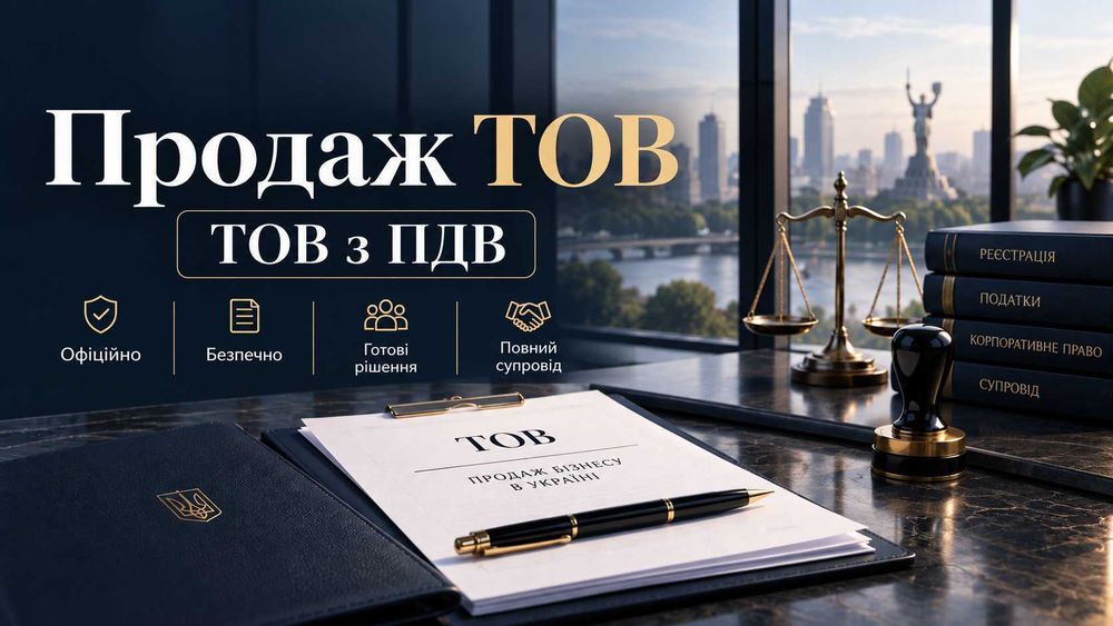 Продам ТОВ з ПДВ