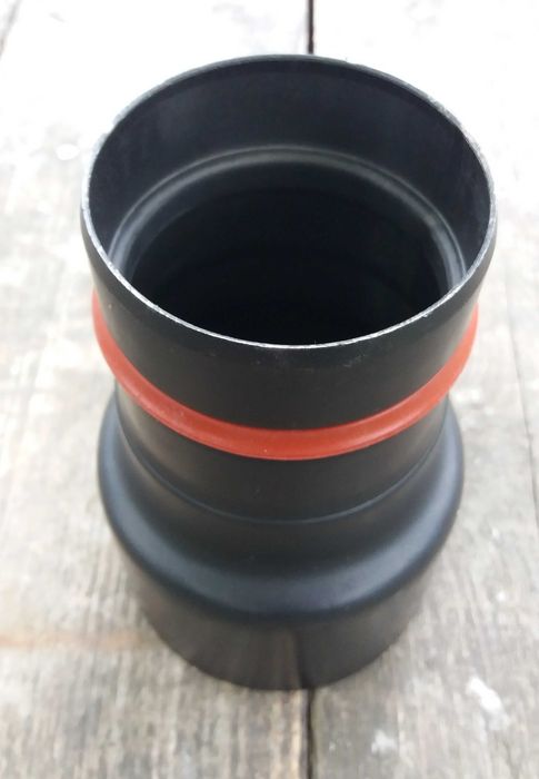 Redukcja spęczana kominek pellet DARCO -80/+100mm uszczelka silikonowa