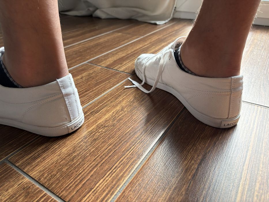 Tenisowki biale meskie Lacoste