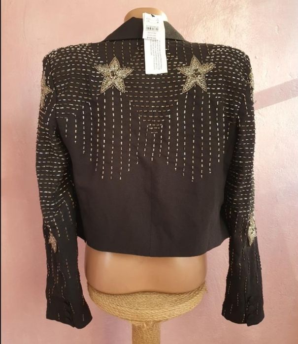 Сценічний зірковий піджак фрак Іdol розшитий , S/10