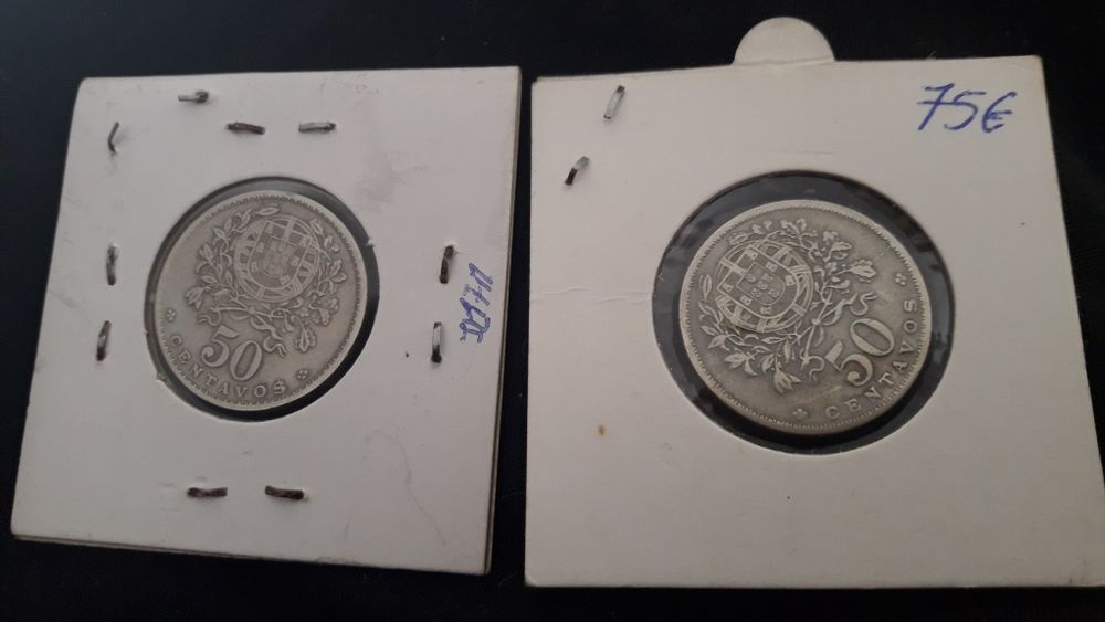 5x 50 centavos ,1928,1929,1935,1938 e 1930,raras,bom estado