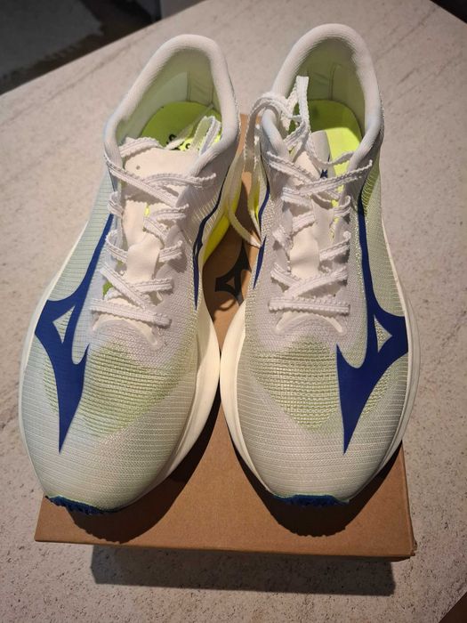 Buty do biegania Mizuno Hyperwarp Pro carbon (karbon) dazzling blue/white/surf the web/ buty biegowe startowe/