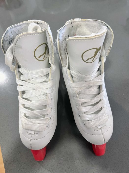 Galaxy White Patins De Gelo Artísticos Tamanho 28