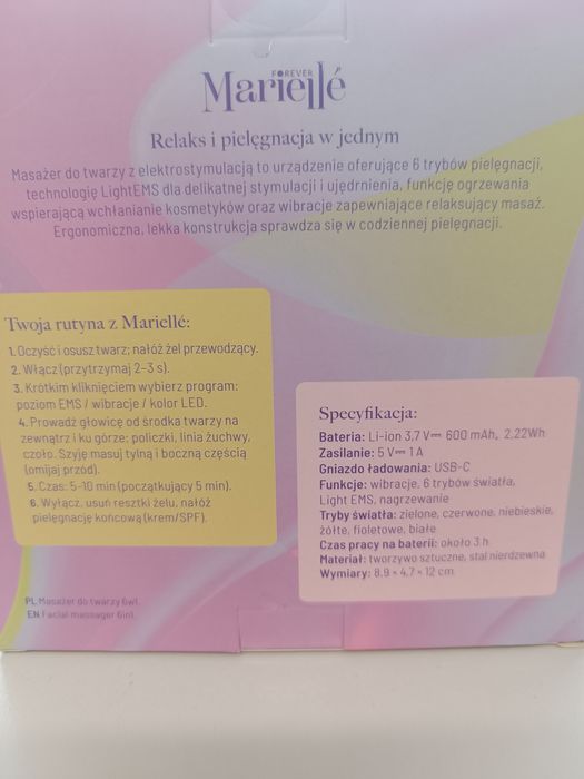 Masażer LED 6 trybów światła