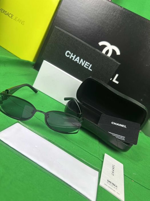 Okulary przeciwsłoneczne damskie Chanel Komplet Etui Box Nowe