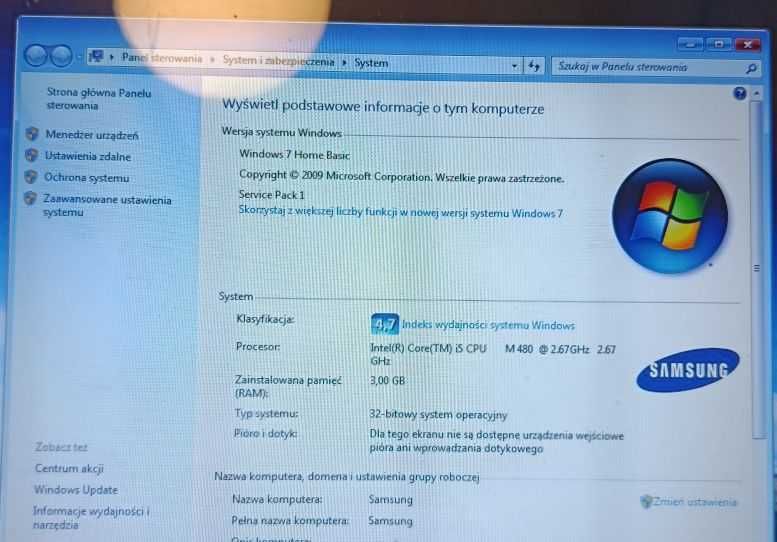 Laptop Samsung RV511