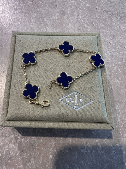 Bransoletka Van cleef granat premium