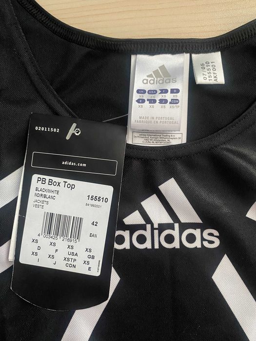 майка Adidas PB Box, чорна, XS