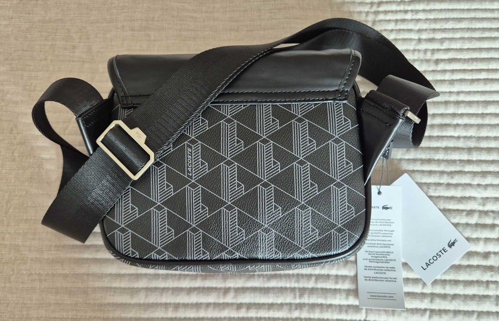 Bolsa / Mala a Tiracolo LACOSTE The Blend - Preta - nova