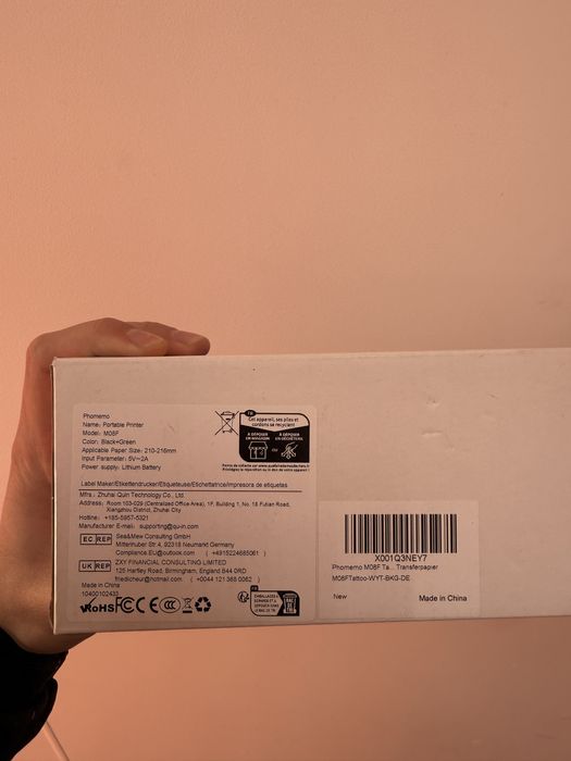 термопринтер Phomemo M08F для тату