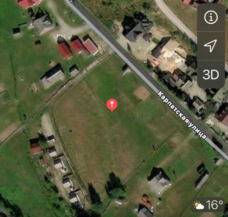 Вигідна пропозиція в першій лінії ділянка в Поляниці поруч з Буковелем