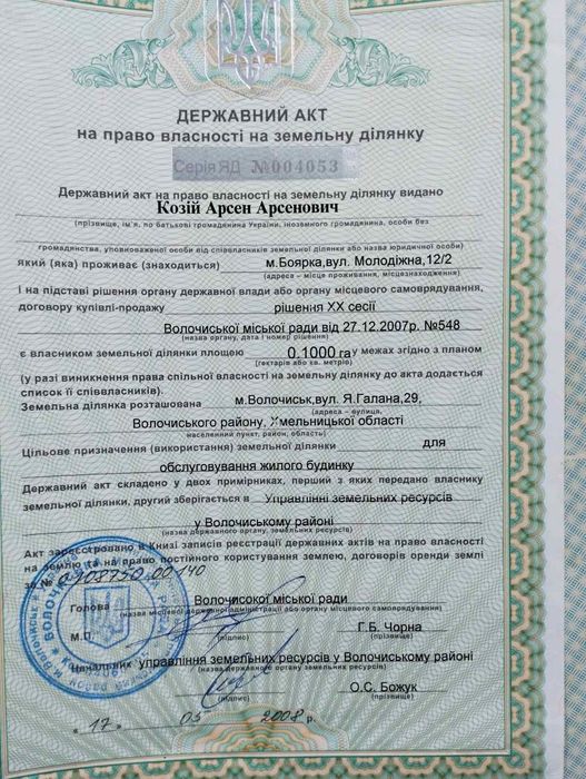 Земельна ділянка з недобудовою