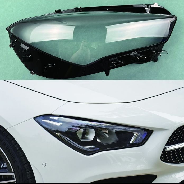 Vidro capa lente farol ótica mercedes CLA W118