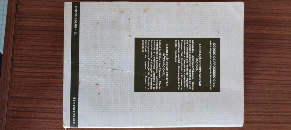 Livro do Código de Processo Civil de 1997