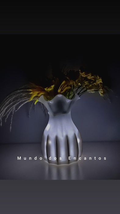Vaso com a iluminação