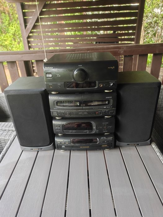 Wieża Technics kolumny Philips