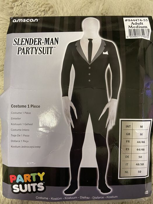 Slender Man Party Suit - Kostium dla dorosłych M