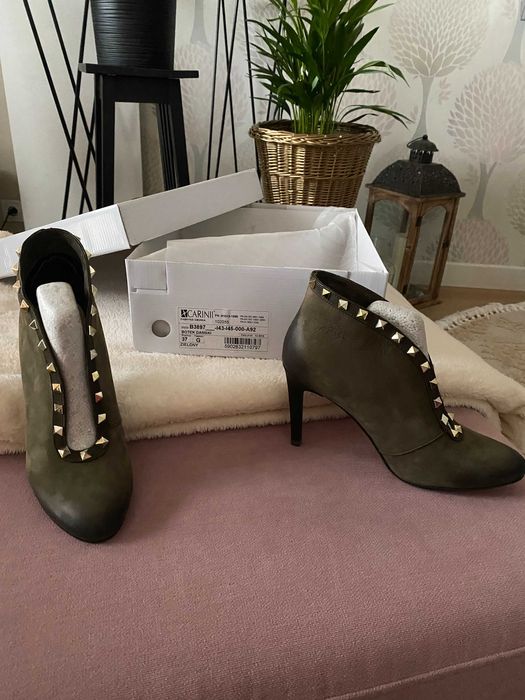 Botki damskie na szpilce NOWE