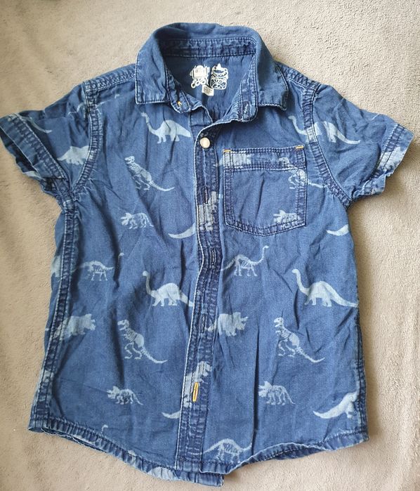 Koszula krótki rękaw roz 98 dinozaury