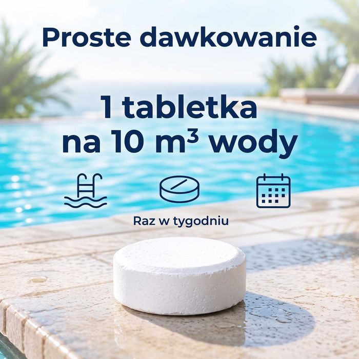 Chlor Tabletki 200 g - 5kg -25 szt. GAMIX Chemia Basenowa Chemia do Basenu