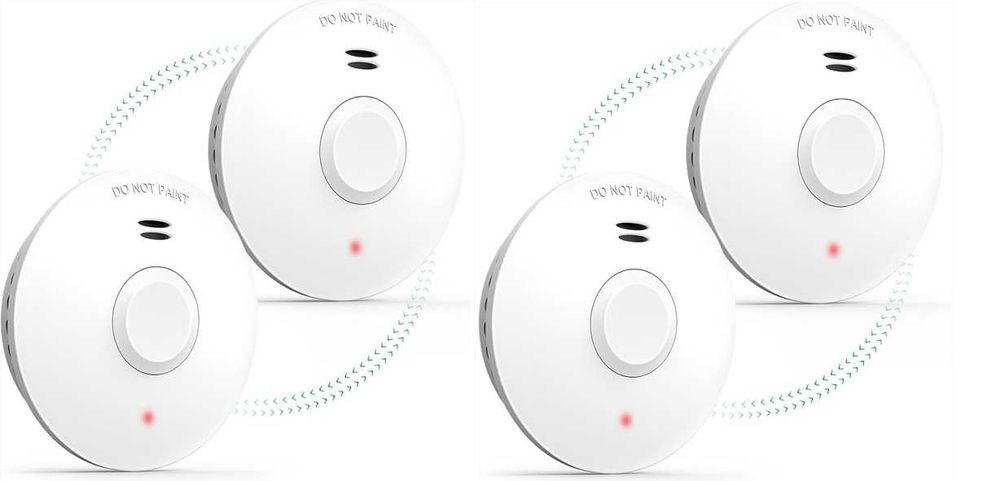 4x Czujnik detektor DYMU, Detektor ognia Alarm Putogesafe GS511