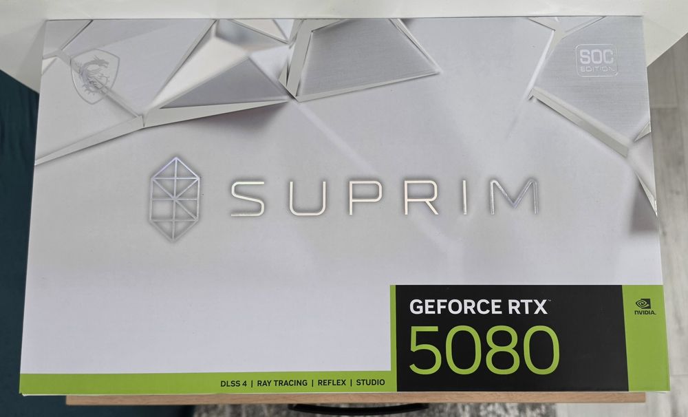 MSI GeForce RTX 5080 Suprim SOC 16 GB GDDR7 – Idealny Stan, Gwarancja, Komplet