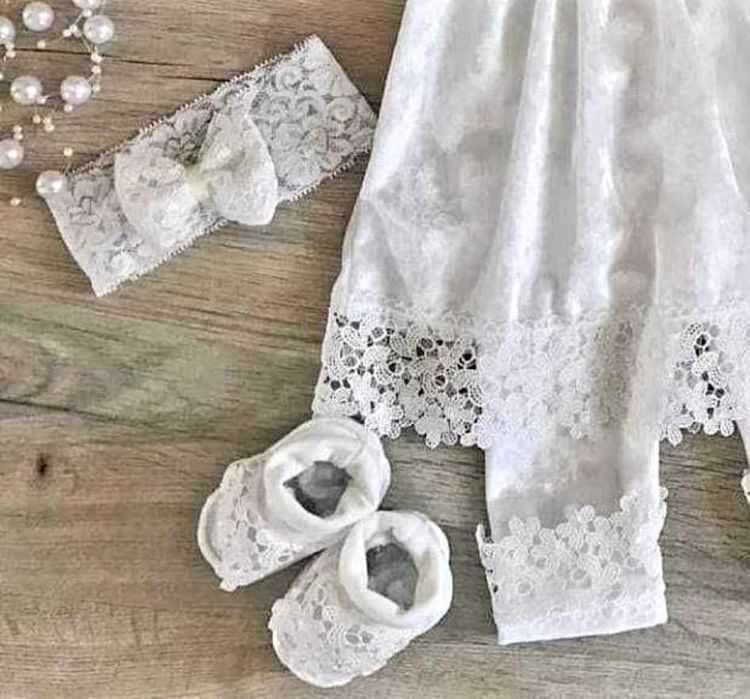 Костюмчик для крещения девочки