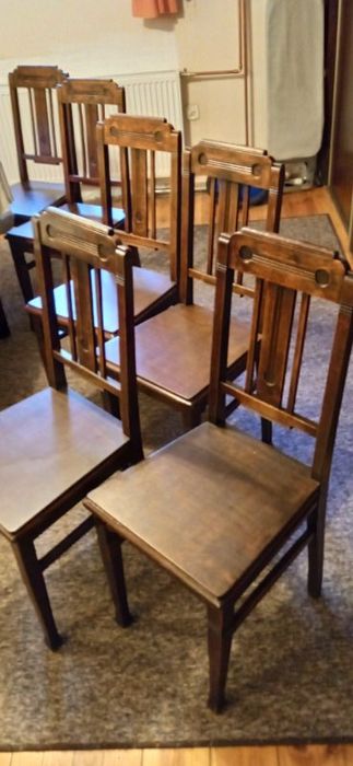 Stół + 6 Krzeseł antyk rozkładany