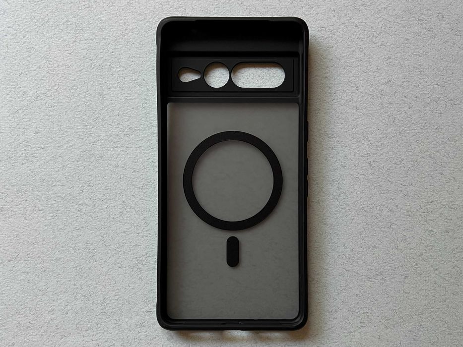 Google Pixel 7 Pro чохол Magnetic MagSafe чорний силікон TPU чехол
