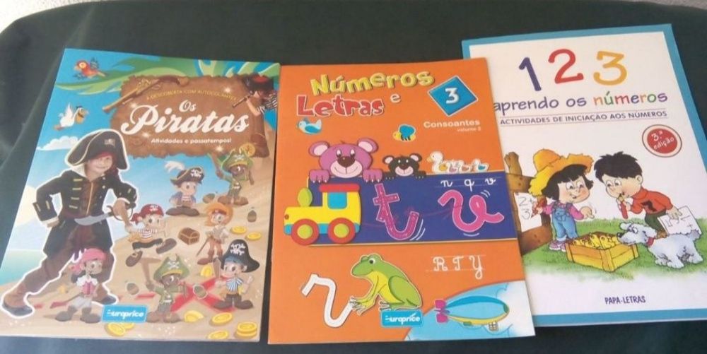 Lote 3 Livros de actividades crianças usados