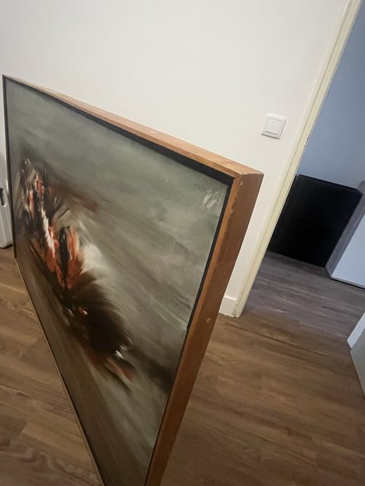 Quadro abstrato original grande (150x100 cm) – assinado  Cardoso Henrique (1991)