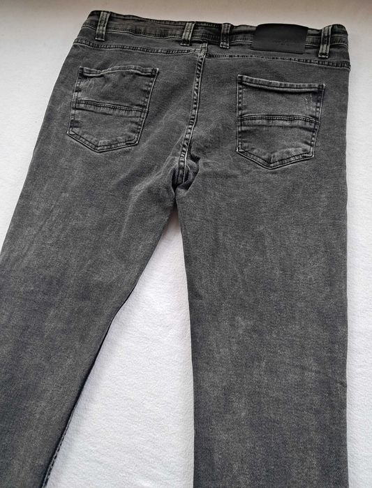 Мужские узкие серые джинсы Destry slim fit узкачи