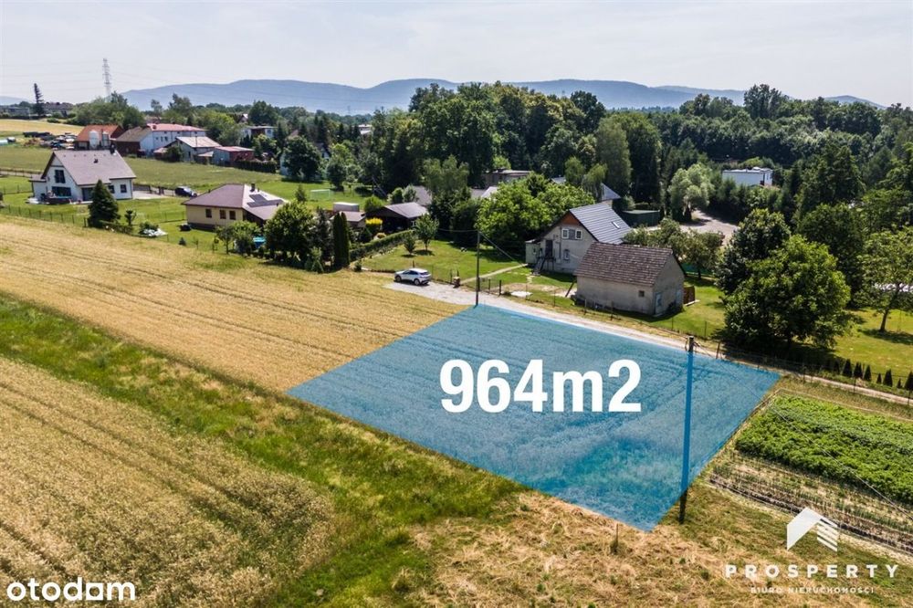 Działka budowlana 964 m² Bestwina