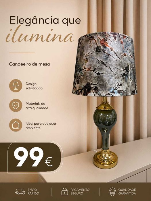 Candeeiro de mesa NOVO