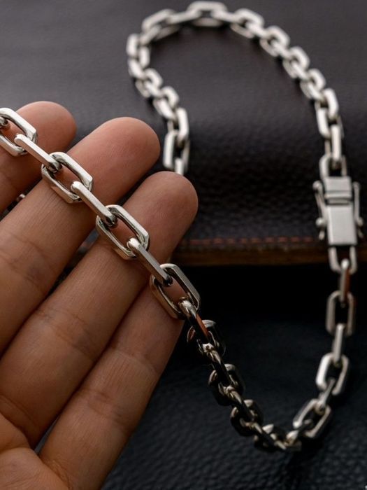 Срібний ланцюжок 80г Якірний чоловічий, мужская серебряная цепочка 925